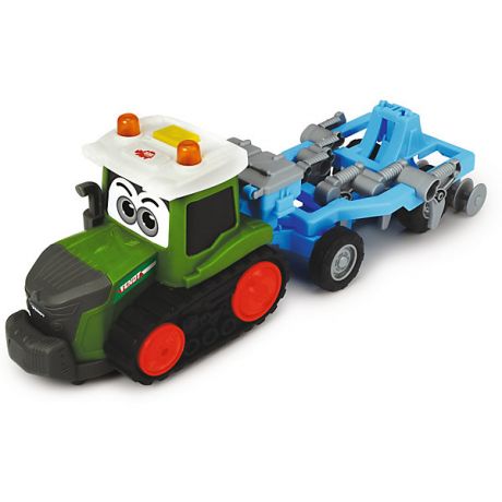 Dickie Toys Трактор Dickie Toys Happy Fendt с плугом, свет, звук, 30 см