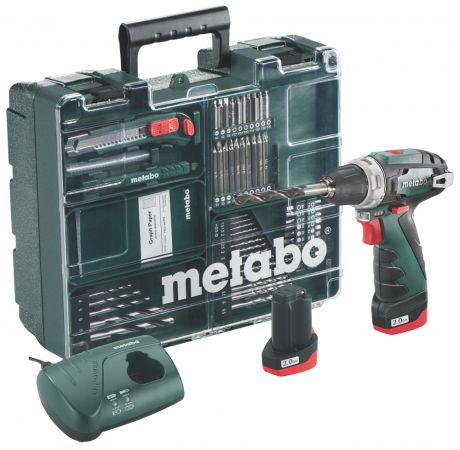 Электроинструмент Metabo PowerMaxx BS Basic Set 2x2.0 600080880 Выгодный набор + серт. 200Р!!!