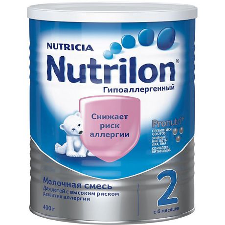 Nutrilon Молочная смесь Nutrilon 2 гипоаллергенный, с 6 мес, 400 г
