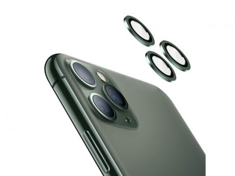 Защитное стекло Usams для камеры APPLE iPhone 11 Pro Max US-BH573 3шт Green УТ000020227
