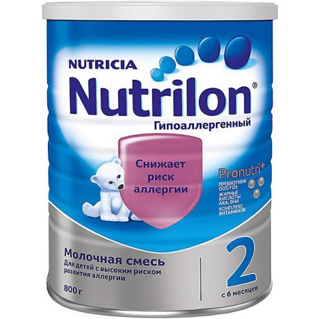 Nutrilon Молочная смесь Nutrilon 2 гипоаллергенный, с 6 мес, 800 г