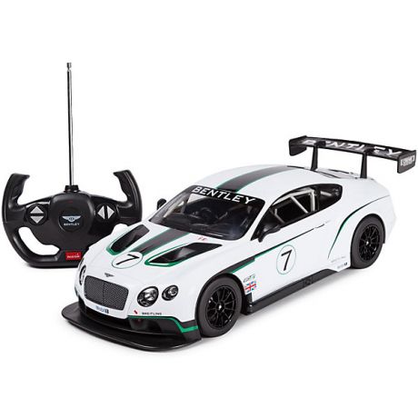 Rastar Радиоуправляемая машина Rastar "Bentley Continental GT3" 1:14, белая