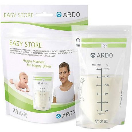 ARDO Пакеты для хранения и замораживания грудного молока Ardo