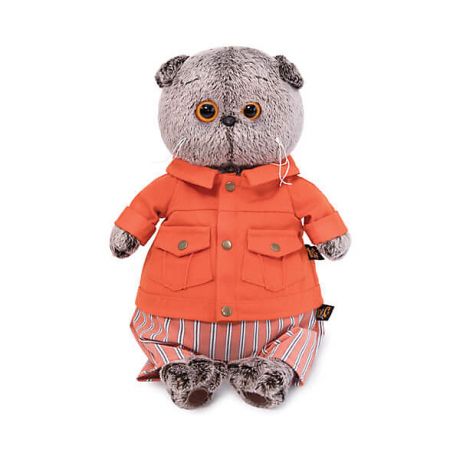 Budi Basa Мягкая игрушка Budi Basa Кот Басик в оранжевой куртке и штанах, 25 см