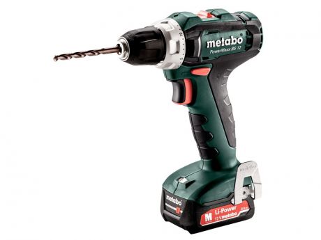 Электроинструмент Metabo PowerMaxx BS 12 2x2.0Ah Li-Ion 601036500 Выгодный набор + серт. 200Р!!!