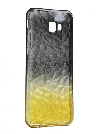 Чехол Krutoff для Samsung Galaxy J4 Plus SM-J415 Crystal Silicone Yellow-Black 12258