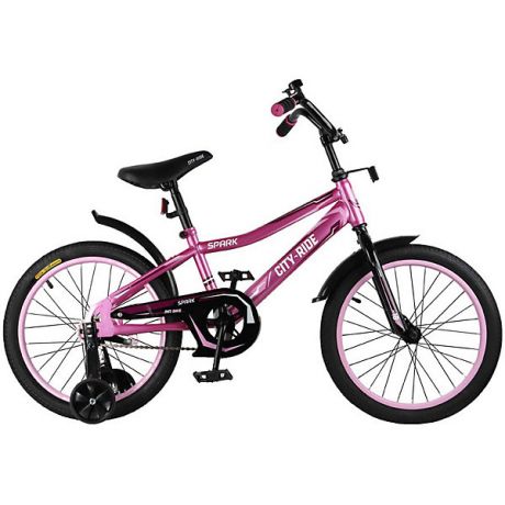 City-Ride Детский велосипед City-Ride Spark , рама сталь , диск 18 сталь , цвет Розовый