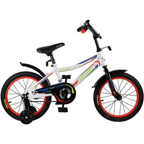 City-Ride Детский велосипед City-Ride Spark , рама сталь , диск 16 сталь , цвет Белый