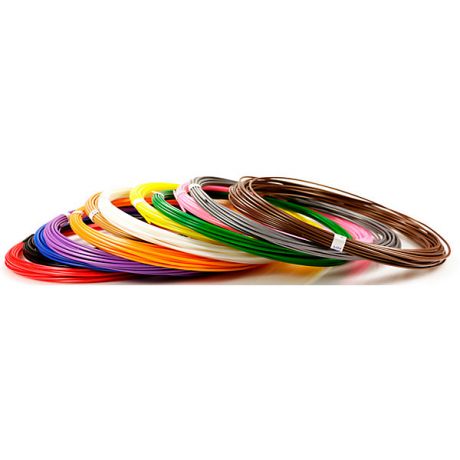 Unid Комплект пластика Unid ABS для 3Д ручек, 12 цветов в органайзере