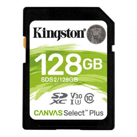 Карта памяти SDHC Kingston Canvas Select Plus 128Gb Class10 UHS-I (SDS2/128GB)