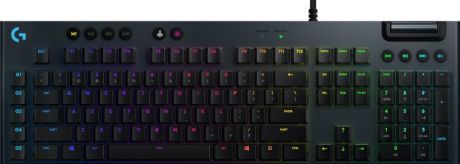 Клавиатура Logitech RGB Mechanical Gaming Keyboard G815 TACTILE SWITCH Black USB проводная, механическая