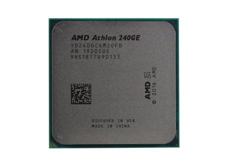 Процессор AMD Athlon 240GE OEM 35W, 2C/4T, 3.5Gh(Max), 5MB(L2+L3), AM4 (YD240GC6M2OFB)