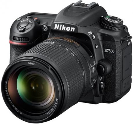 Зеркальный фотоаппарат Nikon D7500 KIT (VBA510K002) Black 21.51 Mp, 23.5 x 15.7 мм / max 5568 x 3712 / экран 3.2" / 0,72 г