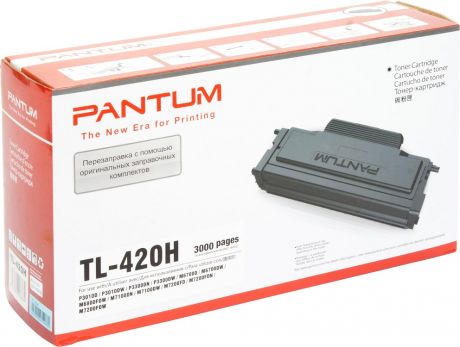 Картридж Pantum TL-420H черный (black) 3000 стр для Pantum P3010/3300 / M6700/6800/7100/7200/7300