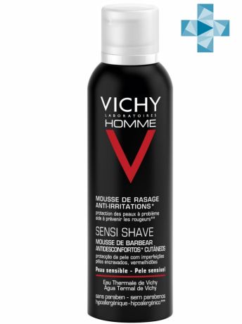 Vichy Пена для бритья для чувствительной кожи, склонной к покраснению 200 мл (Vichy, Vichy Homme)