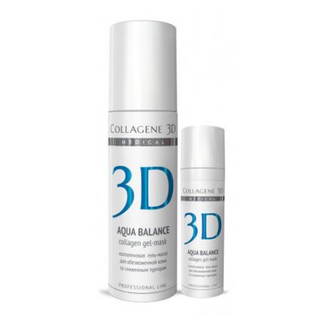 Collagene 3D Гель-маска для лица с гиалуроновой кислотой, восстановление тургора и эластичности кожи 30 мл (Collagene 3D, Aqua Balance)