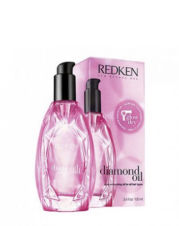 Redken Diamond Oil Glow Dry Термозащитное масло для сияния волос 100 мл (Redken, Diamond Oil)
