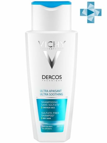 Vichy Шампунь успокаивающий для чувствительной кожи головы, для сухих волос 200 мл (Vichy, Dercos)