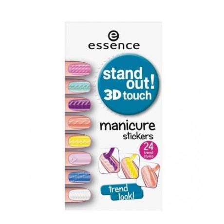 Essence Наклейки для ногтей Stand out! 3D touch manicure stickers 01 (Essence, Ногти)