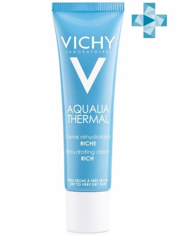 Vichy Аквалия Термаль Насыщенный крем для сухой и очень сухой кожи, 30 мл (Vichy, Aqualia Thermal)