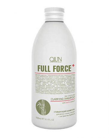 Ollin Professional Full Force Очищающий шампунь для волос и кожи головы с экстрактом бамбука 300 мл (Ollin Professional, Full Force)