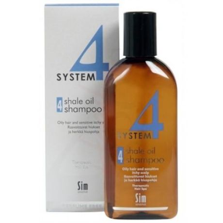 Sim Sensitive Шампунь №4 для очень жирной, чувствительной и раздраженной кожи головы 215 мл (Sim Sensitive, System 4)
