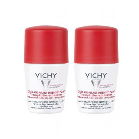 Vichy Комплект Дезодорант-антистресс 72 часа защиты 2 шт х 50 мл (Vichy, Deodorant)