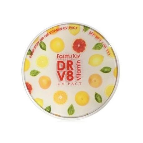 Farmstay Компактная пудра с витаминами SPF 50/PA++, 2*12 г (Farmstay, Для макияжа)