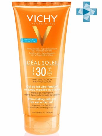 Vichy Тающая эмульсия с технологией нанесения на влажную кожу SPF30, 200 мл (Vichy, Capital Ideal Soleil)