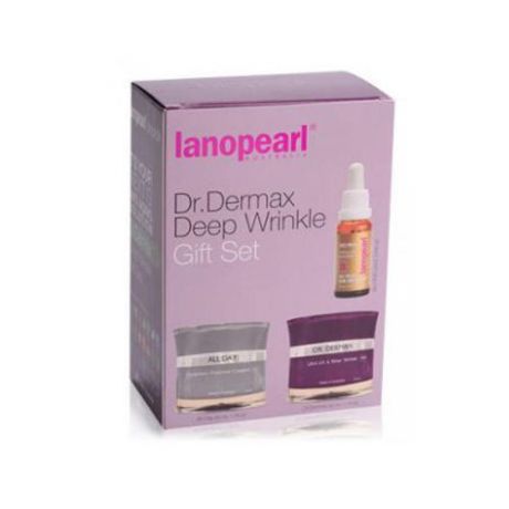 Lanopearl Dr.Dermax Deep Wrinkle Набор от глубоких морщин (Крем 50 мл + Крем 50 мл + Сыворотка 25 мл) (Lanopearl)