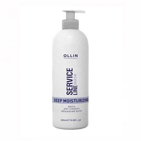 Ollin Professional Маска для глубокого увлажнения волос Deep Moisturizing Mask, 500 мл (Ollin Professional, Service line)