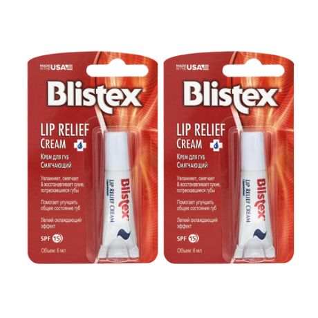 Blistex Комплект Крем для губ смягчающий 2х6 мл (Blistex, Blistex уход за губами)