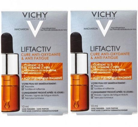 Vichy Комплект Антиоксидантный концентрат молодости кожи, 2 шт. по 10 мл (Vichy, Liftactiv)