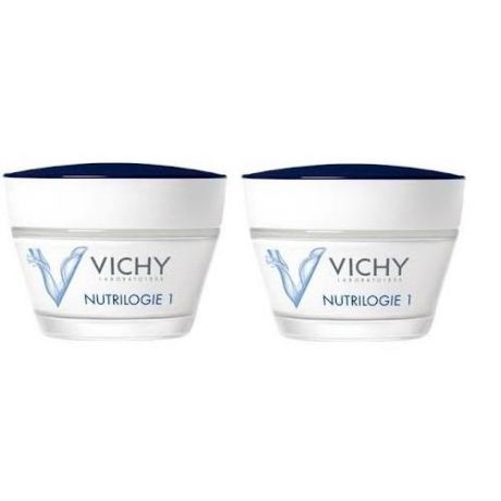 Vichy Комплект Kрем-уход глубокого действия для сухой кожи Нутриложи 1, 2 шт. по 50 мл (Vichy, Nutrilogie)