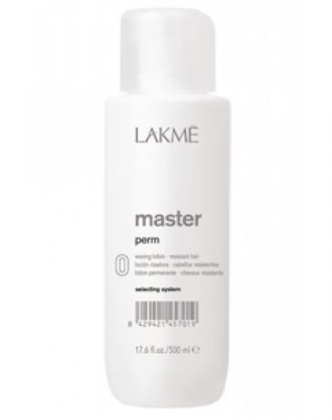 Lakme Master perm selecting system "0" Waving lotion Лосьон для натуральных и здоровых волос 500 мл (Lakme, Master)