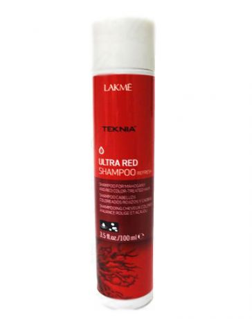 Lakme Ultra red Шампунь для поддержания оттенка окрашенных волос "Красный" 100 мл (Lakme, Teknia)