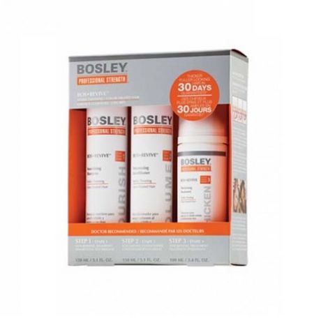 Bosley Система Оранжевая для истонченных окрашенных волос 150 мл+150 мл+100 мл (Bosley, BosRevive)