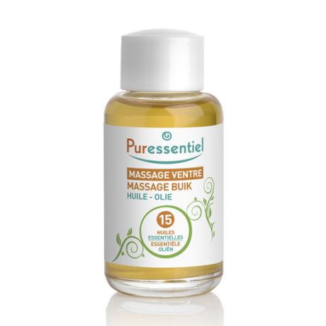 Puressentiel Комплекс масел для массажа живота "15 эфирных масел" 50 мл (Puressentiel, Хорошее самочувствие)