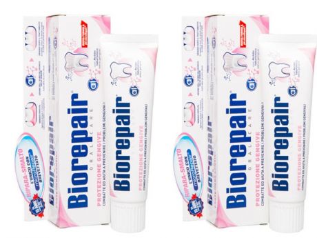 Biorepair Набор Gum Protection Зубная паста для защиты десен 75 мл*2 штуки (Biorepair, Ежедневная забота)