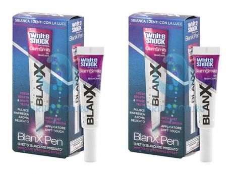 Blanx Набор White Shock Gel Pen Отбеливающий гелевый карандаш*2 штуки (Blanx, Специальный уход Blanx)