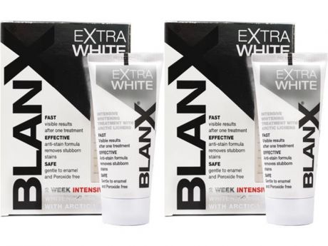 Blanx Набор Extra White Зубная паста Про-Интенсивно отбеливающая*2 штуки (Blanx, Зубные пасты Blanx)
