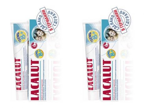 Lacalut Набор Зубная паста Тинс зубной гель 8+ 50 мл*2 штуки (Lacalut, Зубные пасты)