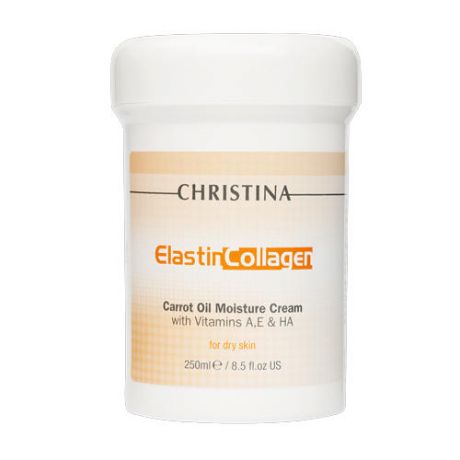 Christina Увлажняющий крем с витаминами А, Е и гиалуроновой кислотой для сухой кожи «Эластин, коллаген 250 мл (Christina, Fresh)