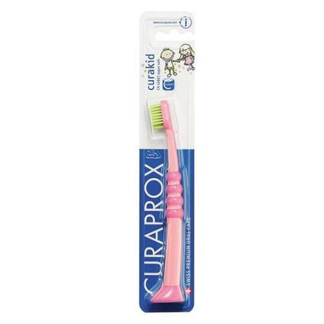 Curaprox Детская зубная щетка "Куракид" от 0 до 4 лет, с гумированной ручкой (Curaprox, Детская продукция)