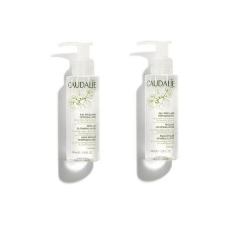 Caudalie Набор Мицеллярная вода очищающее средство для лица для всех типов кожи, 100 мл*2 штуки (Caudalie, Beauty To Go)