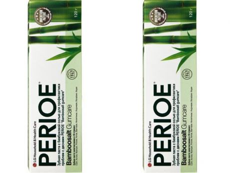 Perioe Набор Зубная паста с бамбуковой солью "bamboosalt gumcare" для профилактики проблем с деснами 120 гр*2 штуки (Perioe, Зубные пасты)