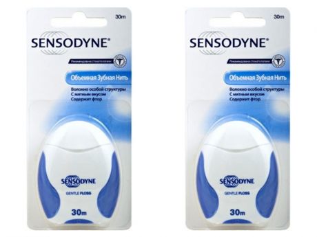 Sensodyne Набор Зубная нить мягкая 30 м*2 штуки (Sensodyne, Зубные нити)