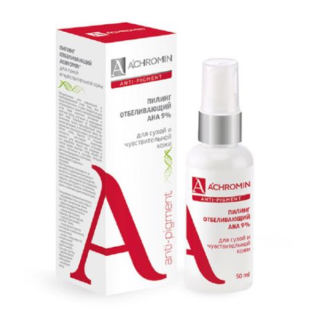 Achromin Мягкий обновляющий пилинг с ана-кислотами для сухой и чувствительной кожи 50 мл (Achromin, Anti Pigment)