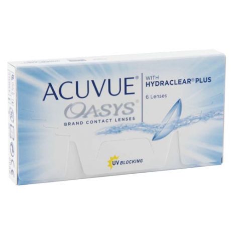 Acuvue Двухнедельные контактные линзы Acuvue Oasys with Hydraclear Plus 6 шт (Acuvue, Двухнедельные линзы)