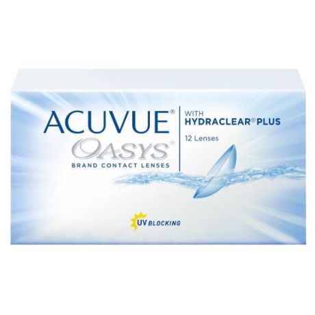 Acuvue Двухнедельные контактные линзы Acuvue Oasys with Hydraclear Plus 12 шт (Acuvue, Двухнедельные линзы)